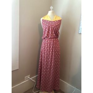 Mud Pie Game Day Garnet & Gold FSU Maxi Dress